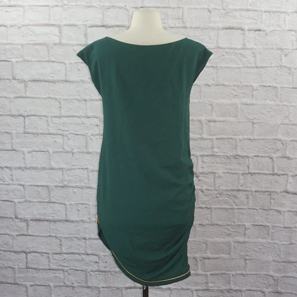 Love Moschino Cap Sleeve Gold Zipper Dress 2 - Picture 4 of 10